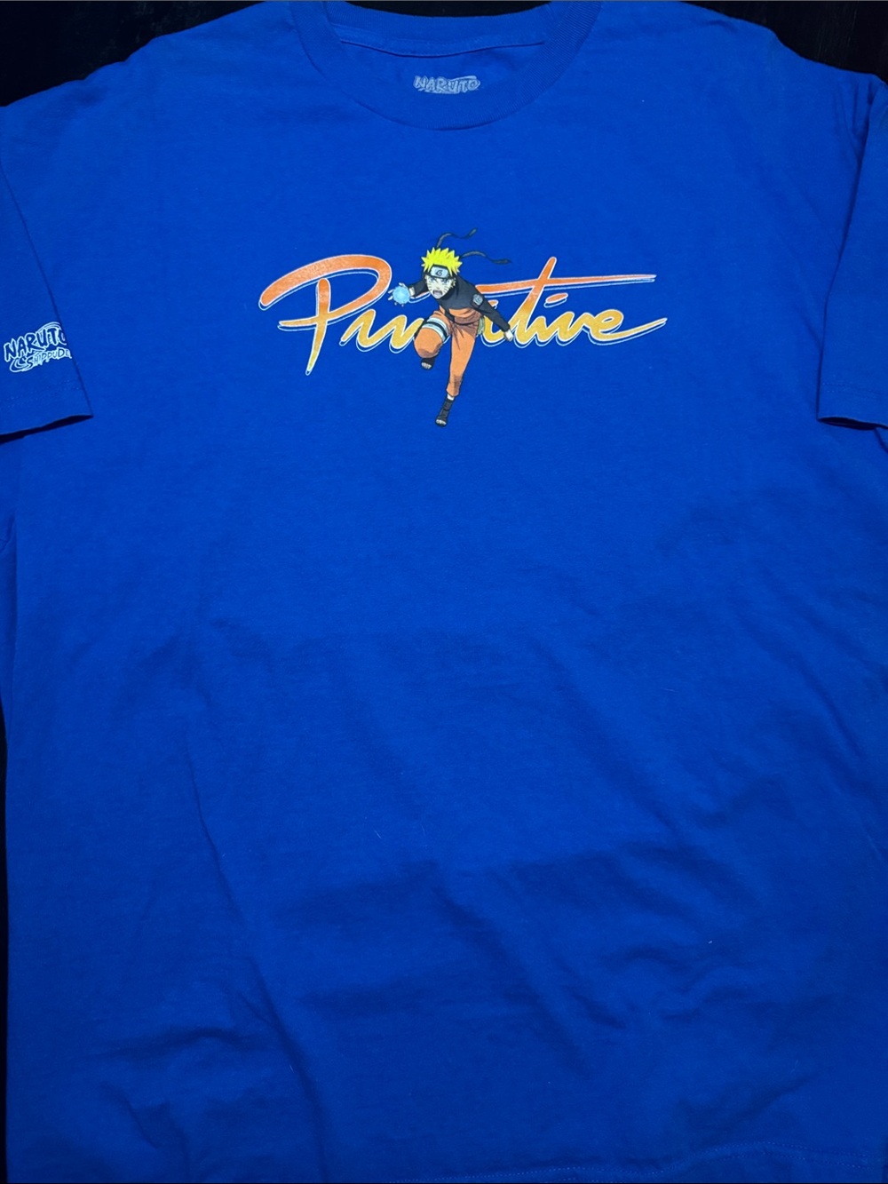Primitive Royal Blue Naruto Script Tee - Picture 5 of 5